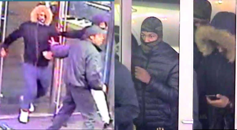 Surveillance images show the suspects. Midtown phone spree